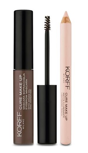 KORFF CURE MAKE UP KIT SOPRACCIGLIA CON MASCARA SOPRACCIGLIA 01 + MATITA ILLUMINANTE 01 - Farmacia Bartoli