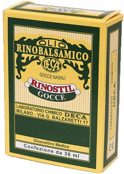RINOSTIL GOCCE NASALI FLACONE 30ML OLIO RINOBALSAMICO PER LAPROTEZIONE DELLA MUCOSA NASALE E LA PULIZIA DELLE FOSSE NASALI - Farmacia Bartoli