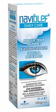 NAVIBLEF DAILY CARE SCHIUMA PER RIMOZIONE SECREZIONI OCULARI DA PALPEBRE E CIGLIA 50 ML - Farmacia Bartoli