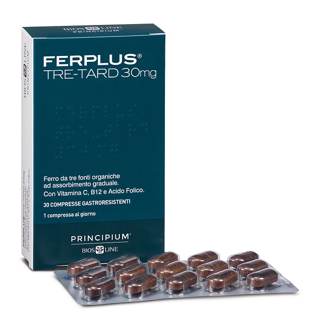 PRINCIPIUM FERPLUS TRE RETARD 30MG 30 COMPRESSE GASTRORESISTENTI - Farmacia Bartoli