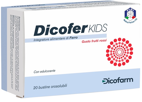 DICOFER KIDS 20 BUSTINE OROSOLUBILI - Farmacia Bartoli