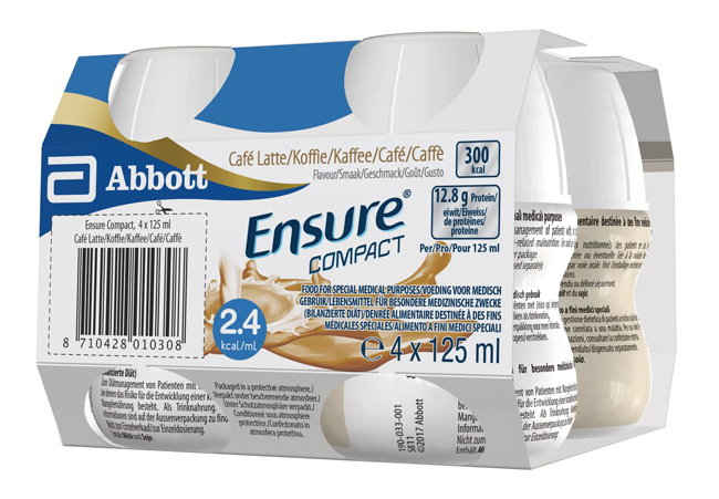 ENSURE COMPACT CAFFE 4 BOTTIGLIE DA 125 ML - Farmacia Bartoli