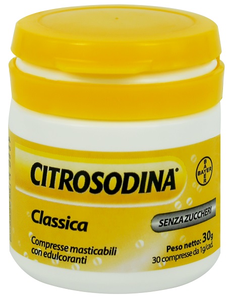 CITROSODINA CLASSICA 30 COMPRESSE MASTICABILI - Farmacia Bartoli