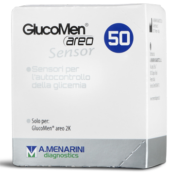 STRISCE MISURAZIONE GLICEMIA GLUCOMEN AREO SENSOR 50 PEZZI - Farmacia Bartoli