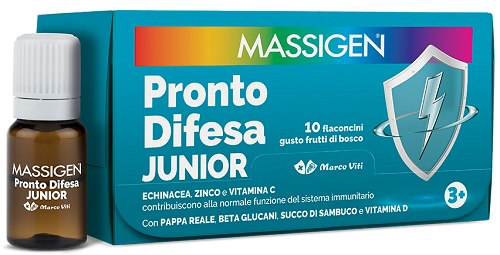 MASSIGEN PRONTO DIFESA JUNIOR 10 FLACONCINI DA 10 ML - Farmacia Bartoli