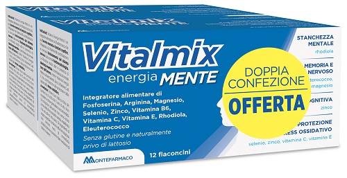 VITALMIX MENTE BIPACK 2 CONFEZIONI DA 12 FLACONCINI DA 12 ML - Farmacia Bartoli