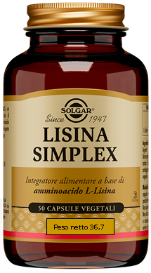 LISINA SIMPLEX 50 CAPSULE VEGETALI - Farmacia Bartoli