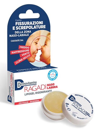 DERMOVITAMINA RAGADI NASO E LABBRA LIPOGEL RIGENERANTE 8 ML - Farmacia Bartoli