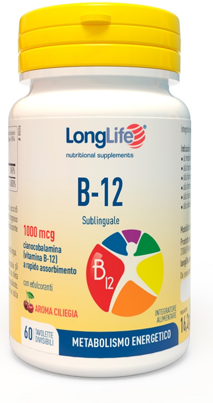 LONGLIFE B12 1000 MCG 60 TAVOLETTE - Farmacia Bartoli