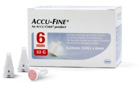 AGO PER PENNA DA INSULINA ACCU-FINE PEN NEEDLE ACCU-CHEK GAUGE 32 X 6MM 100 PEZZI - Farmacia Bartoli
