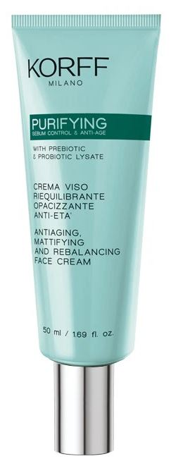 KORFF PURIFYING CREMA VISO RIEQUILIBRANTE OPACIZZANTE ANTI ETA' - Farmacia Bartoli