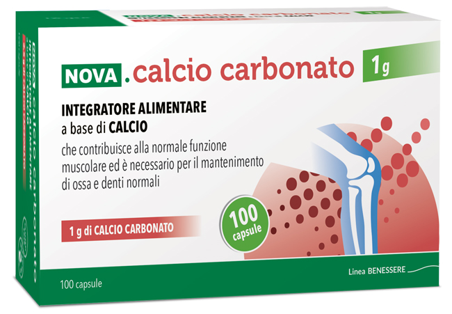 NOVA CALCIO CARBONATO 1 G 100 CAPSULE - Farmacia Bartoli