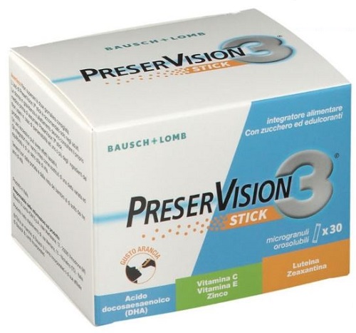 PRESERVISION 3 30 STICK OROSOLUBILI DA 2 G - Farmacia Bartoli