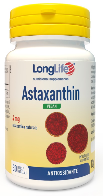 LONGLIFE ASTAXANTHIN 30 PERLE VEGETALI - Farmacia Bartoli