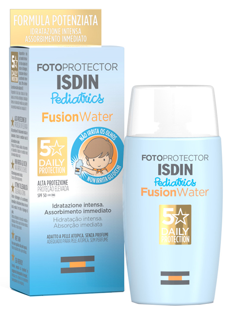 FOTOPROTECTOR PEDIATRICS FUSION WATER SPF50 - Farmacia Bartoli