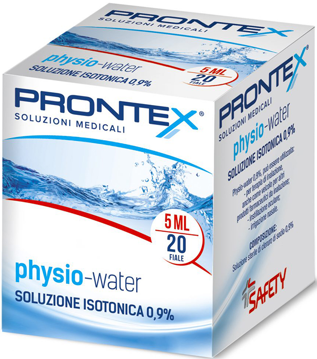 SOLUZIONE FISIOLOGICA PRONTEX PHYSIO ISOTONIC 20 FIALE DA 5 ML - Farmacia Bartoli