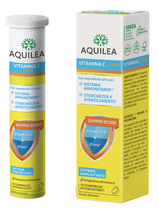 AQUILEA VITAMINA C 14 COMPRESSE EFFERVESCENTI - Farmacia Bartoli