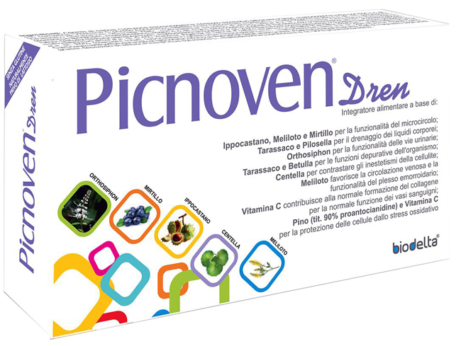 PICNOVEN DREN 100 COMPRESSE 62 G - Farmacia Bartoli