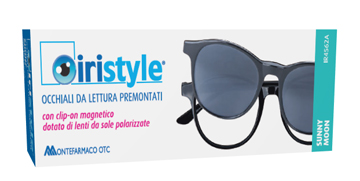 OCCHIALE DA LETTURA PREMONTATO IRISTYLE SUNNY MOON +3,50 CON CLIP ON MAGNETICO DOTATO DI LENTI DA SOLE POLARIZZATE 1 PAIO - Farmacia Bartoli