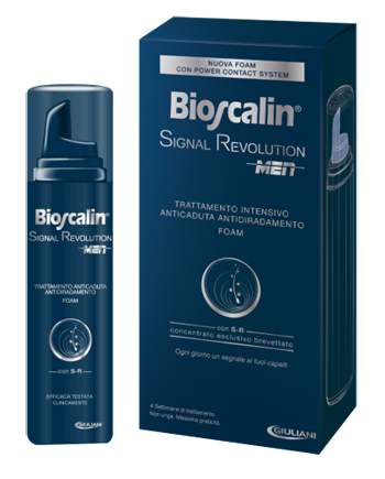 BIOSCALIN SIGNAL REVOLUTION MEN TRATTAMENTO INTENSIVO ANTICADUTA ANTIDIRADAMENTO FOAM 75 ML - Farmacia Bartoli