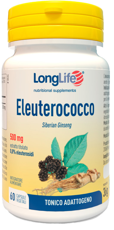 LONGLIFE ELEUTEROCOCCO 0,8% 60 CAPSULE 500MG - Farmacia Bartoli