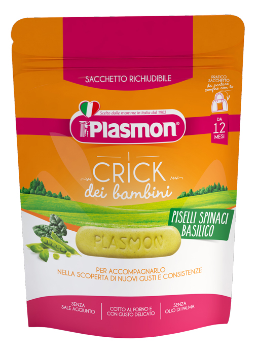 PLASMON CRICK SPINACI E PISELLI 100 G - Farmacia Bartoli