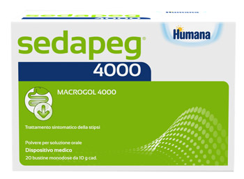 SEDAPEG 4000 20 BUSTINE MONODOSE X 10G HUMANA - Farmacia Bartoli