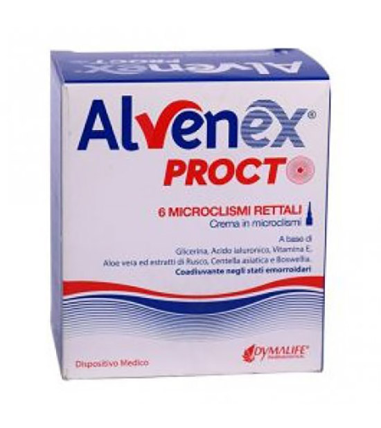 ALVENEX PROCTO MICROCLISMA 6 PEZZI DA 8 G - Farmacia Bartoli