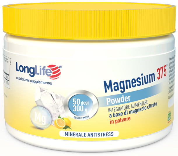 LONGLIFE MAGNESIUM 375 POWDER 300 G - Farmacia Bartoli