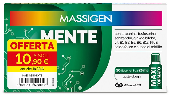 MASSIGEN MENTE 10 FLACONCINI DA 250 ML 10,90 E - Farmacia Bartoli