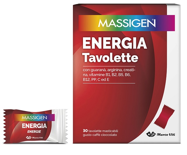 MASSIGEN ENERGIA 30 TAVOLETTE MASTICABILI - Farmacia Bartoli
