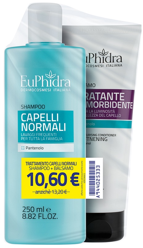 EUPHIDRA SHAMPOO CAPELLI NORMALI 250 ML + BALSAMO IDRATANTE 200 ML - Farmacia Bartoli