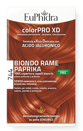EUPHIDRA COLORPRO GEL COLORANTE CAPELLI XD 744 PAPRIKA 50 ML IN FLACONE + ATTIVANTE + BALSAMO + GUANTI - Farmacia Bartoli