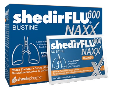SHEDIRFLU 600 NAXX ARANCIA SENZA ZUCCHERI 20 BUSTINE - Farmacia Bartoli