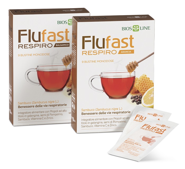 APIX PROPOLI FLUFAST RESPIRO ARANCIA 9 BUSTE BIOSLINE - Farmacia Bartoli