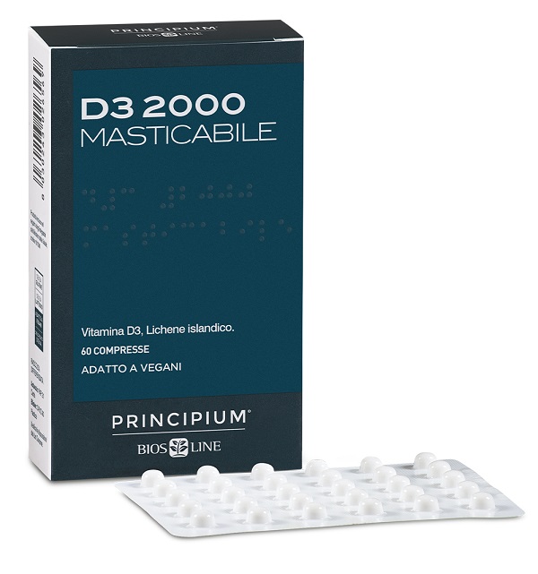 PRINCIPIUM D3 2000 MASTICABILE 60 COMPRESSE - Farmacia Bartoli