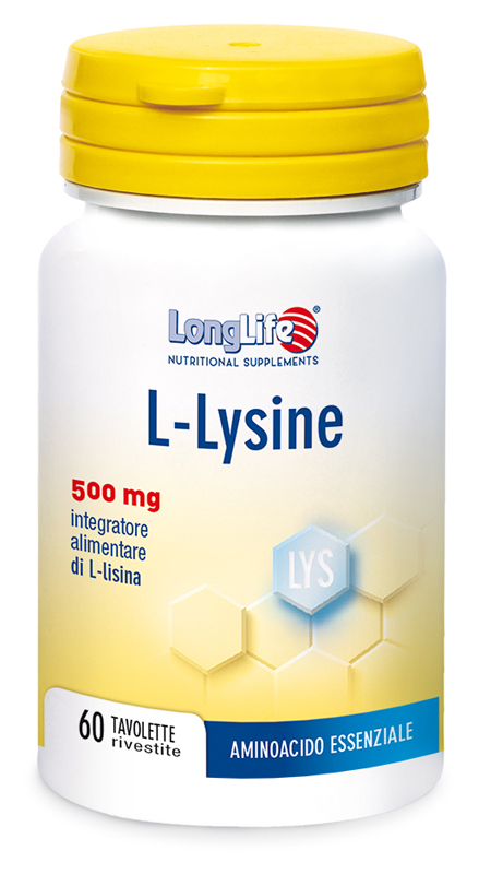 LONGLIFE L-LYSINE 500MG 60 TAVOLETTE RIVESTITE DA 860 MG - Farmacia Bartoli