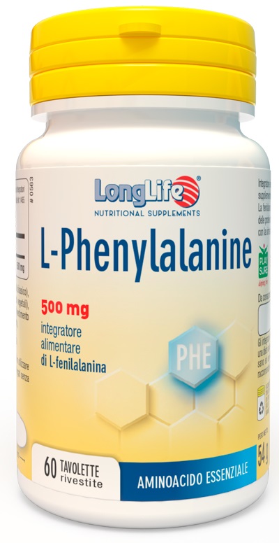 LONGLIFE L-PHENYLALANINE 500 MG 60 TAVOLETTE RIVESTITE DA 900 MG - Farmacia Bartoli