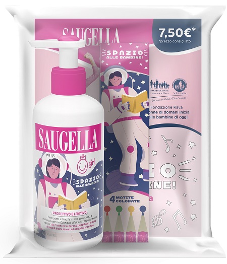 SAUGELLA GIRL + GADGET PROMOZIONE COSTITUITA DA UN BUNDLE COMPOSTO DA PRODOTTO GIRL 200 ML + IN OMAGGIO MATITE COLORATE - Farmacia Bartoli
