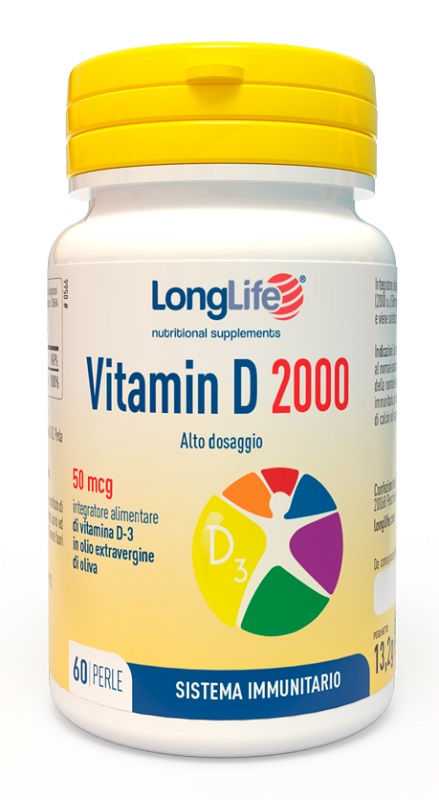 LONGLIFE VITAMIN D 2000 UI 60 PERLE - Farmacia Bartoli