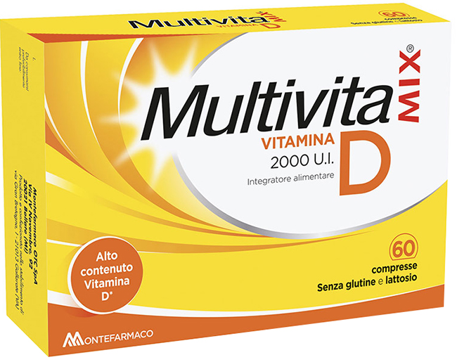 MULTIVITAMIX VITAMINA D 2000 UI 60 COMPRESSE - Farmacia Bartoli
