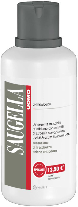 SAUGELLA UOMO DETERGENTE 500 ML TAGLIO PREZZO - Farmacia Bartoli