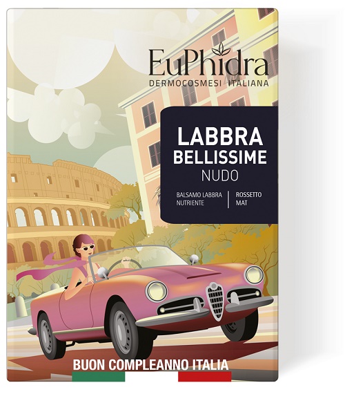 EUPHIDRA LABBRA BELLISSIME 01 NUDO COFANETTO ROSSETTO MAT + BALSAMO LABBRA - Farmacia Bartoli