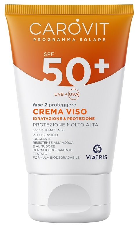 CAROVIT PROGRAMMA SOLARE CREMA VISO SPF50+ 50 ML - Farmacia Bartoli