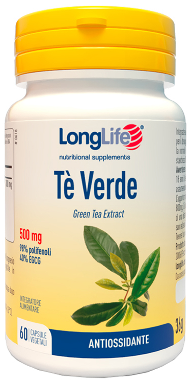 LONGLIFE TE' VERDE 500MG 60 CAPSULE - Farmacia Bartoli