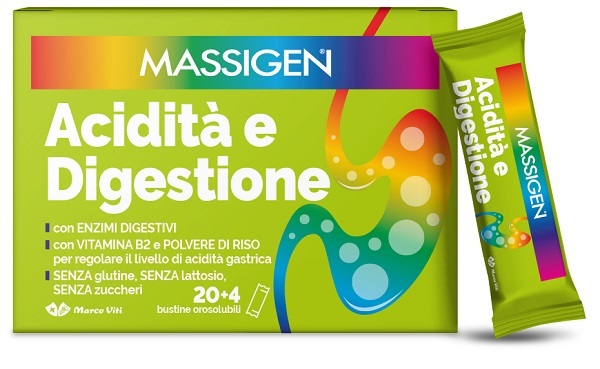 MASSIGEN ACIDITA' E DIGESTIONE 24 STICKPACK - Farmacia Bartoli
