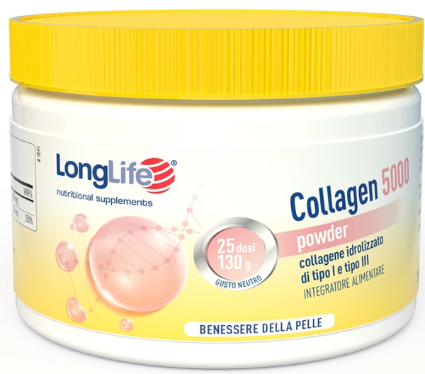 LONGLIFE COLLAGEN 5000 POWDER 130 G - Farmacia Bartoli