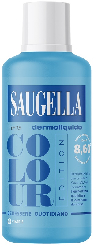 SAUGELLA DERMOLIQUIDO COLOUR EDITION DETERGENTE INTIMO 500 ML - Farmacia Bartoli