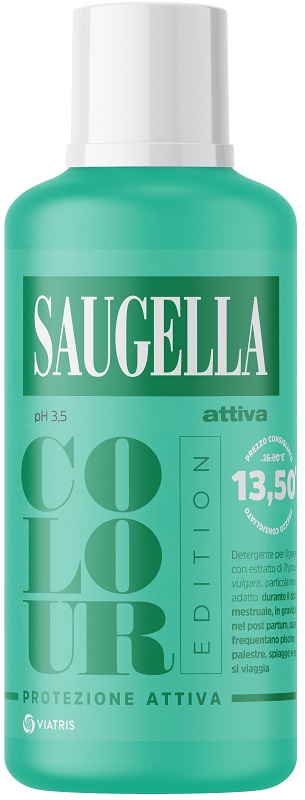 SAUGELLA ATTIVA COLOUR EDITION DETERGENTE IGIENE INTIMA 500 ML - Farmacia Bartoli