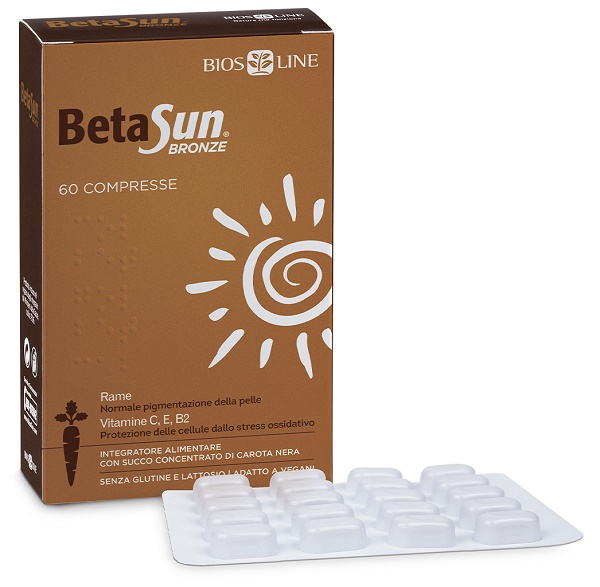 BIOSLINE BETASUN BRONZE 60 COMPRESSE - Farmacia Bartoli